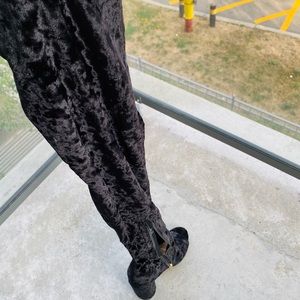 Beautiful velvet thigh high boots